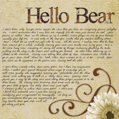 Hello Bear (right side)