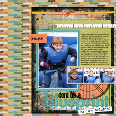 don't be a blueprint