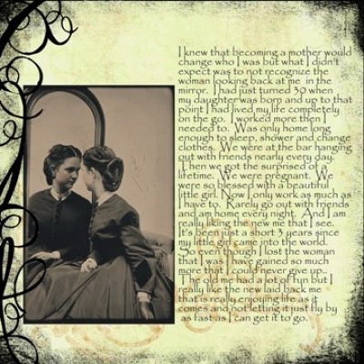 The Woman in the mirror