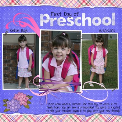 First Day of Preschool