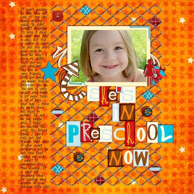 She's In Preschool Now