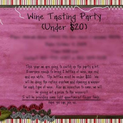 Wine Party Invite