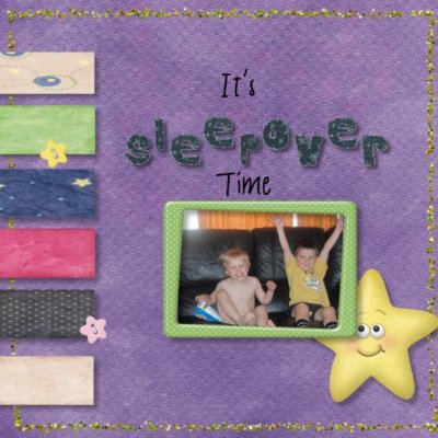 It's sleepover time