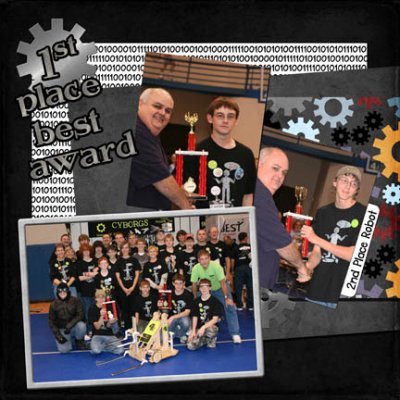 Robotics 2008: 1st Place BEST 2nd Place Robot