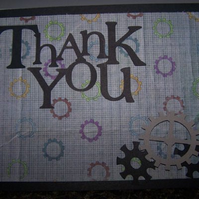 Robotics:  Thank you card