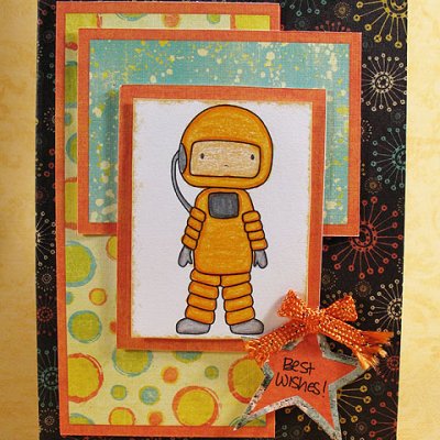 Space Boy Card