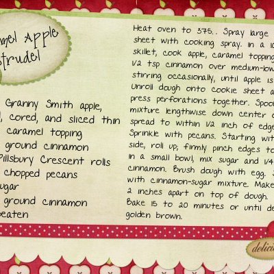 recipe- Caramel Apple Strudel