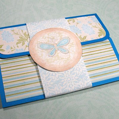 Blue Gift Card Holder