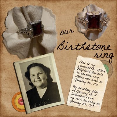 Our birthstone ring