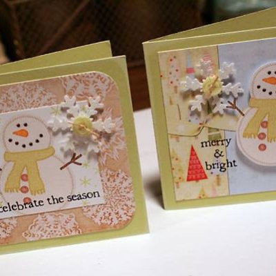 sweet snowman cards