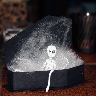 Mummy in coffin