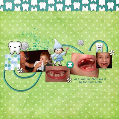Two front teeth