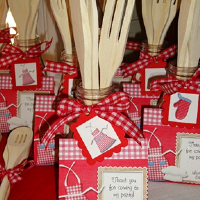 Baking Party Invites and Favors