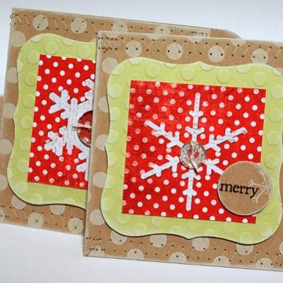 snowflake gift card pocket