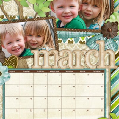 March Calendar Page