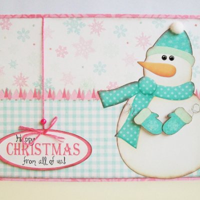 Happy Christmas snowman