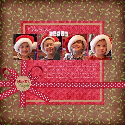 playing santa
