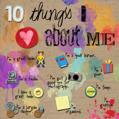 Book of Me:  10 Things I Love