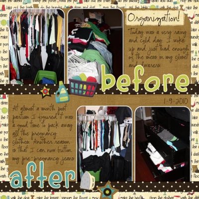 Organization before and after