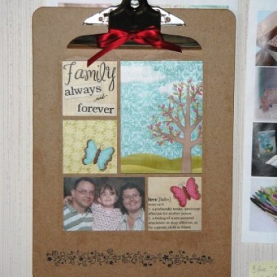 Family forever and always clipboard