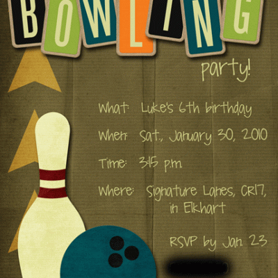 Luke's 6th Birthday Invitation