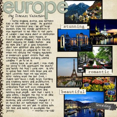 My Dream Vacation