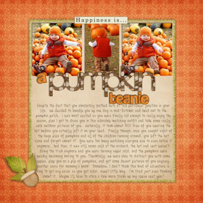pumpkin beanie