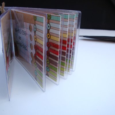Hybrid phone book (mini photo badge album)