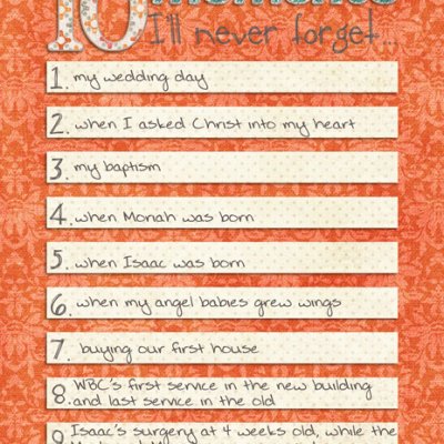 Book of Me - 10 Moments