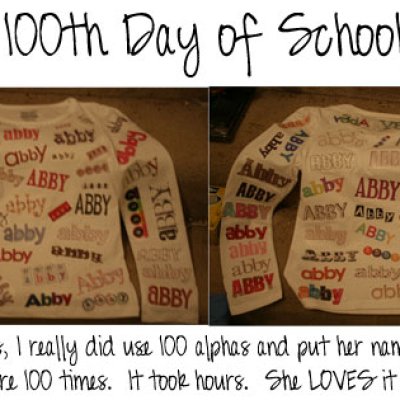 Abby's 100th Day Of School Shirt