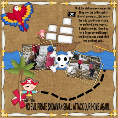Evil Pirate Snowman Sword Fight