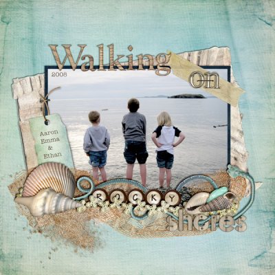 Walking on rocky shores