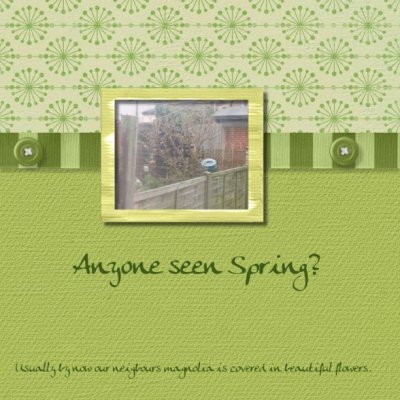 Anyone seen Spring?