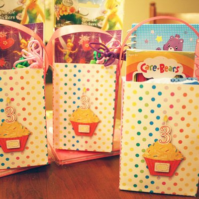 3 year old party - gift bag