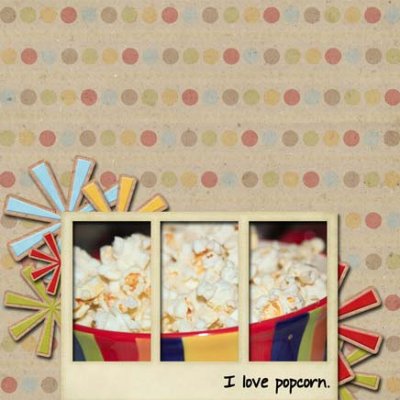 Book of Me:  I Love Popcorn.