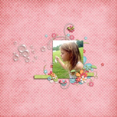 blowing bubbles