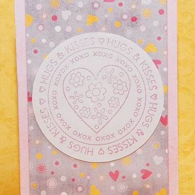 Grey -- Hugs and Kisses Card