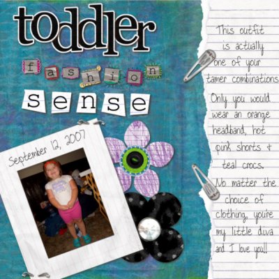Toddler Fashion Sense