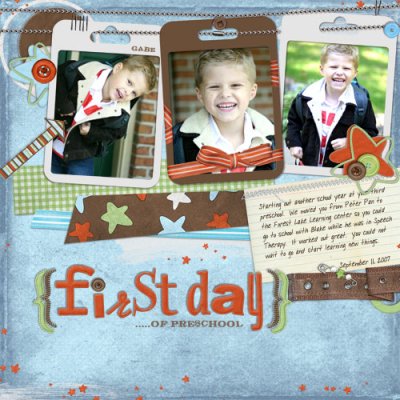 First Day of Preschool