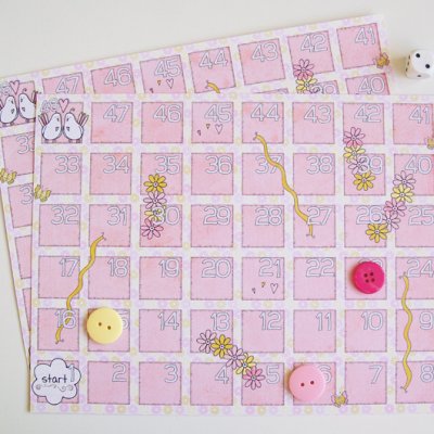A pretty version of snakes & ladders