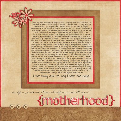My Journey into Motherhood
