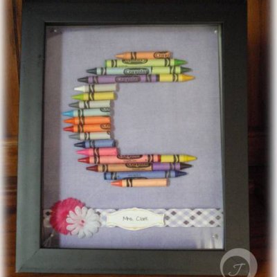 Crayon Monogram - C