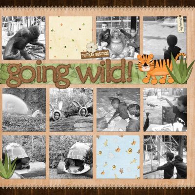 going wild (right)