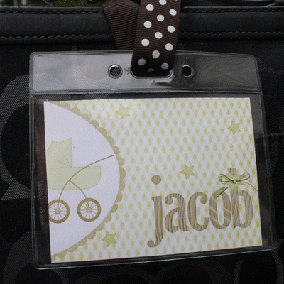 Diaper bag tag