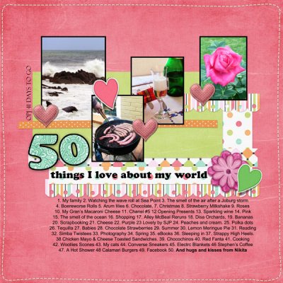 50 things I Love about my world
