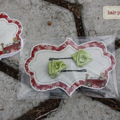 hair pins and card set