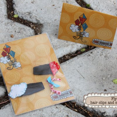 hair clips and card set