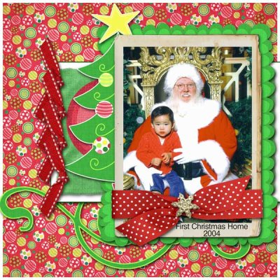 First Christmas Home 2 Page Spread