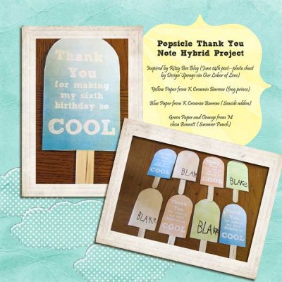Popsicle Thank You Notes