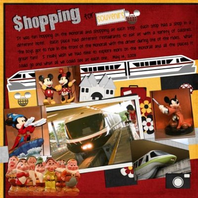 Disney:  Monorail - Shopping for Souvenirs